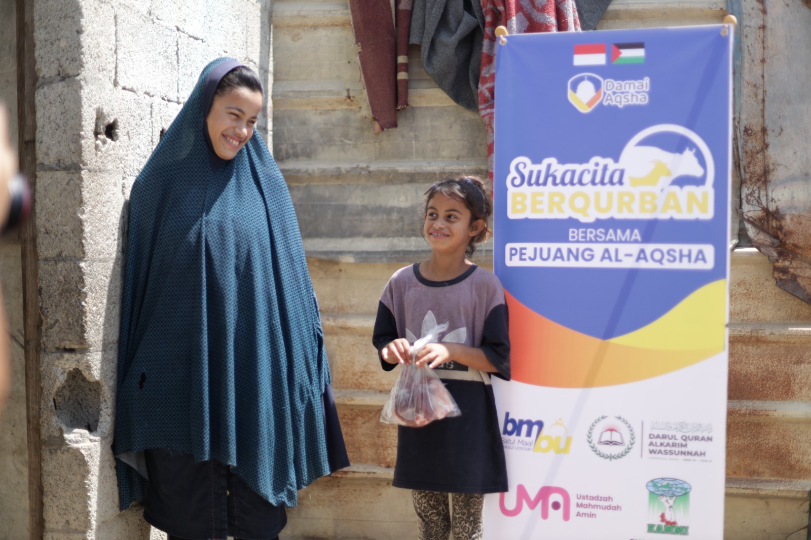 Lembaga Damai Aqsha Berhasil Menyalurkan Program Qurban di Kota Gaza pada Bulan Dzulhijjah 1444 H