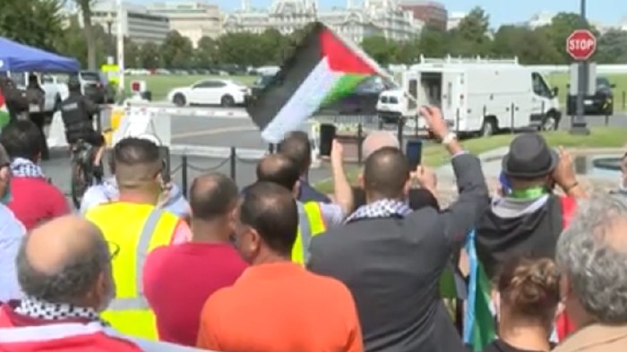 Tolak Normalisasi, Puluhan organisasi Palestina Demo di Depan Gedung Putih