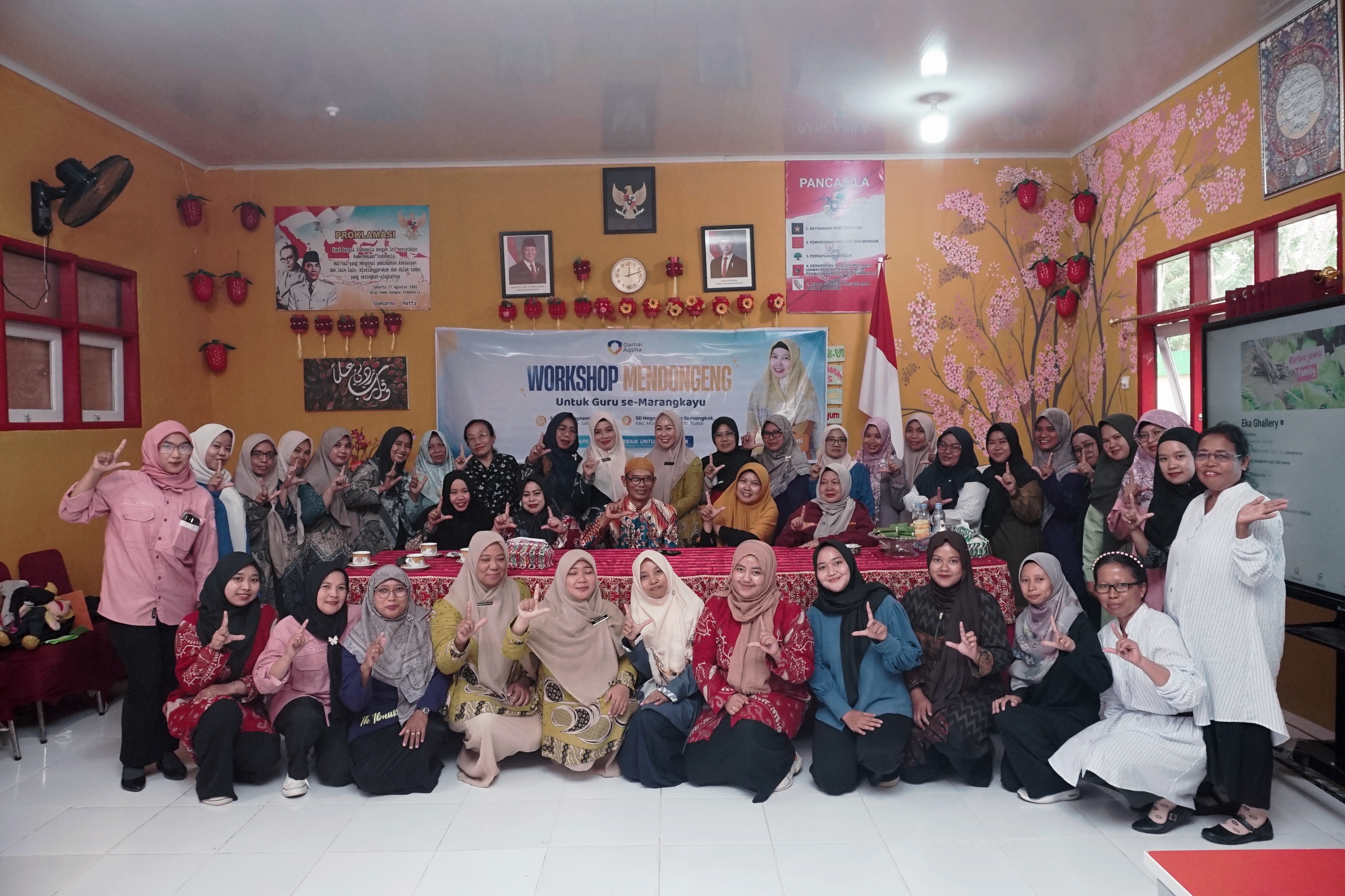 Workshop Mendongeng Damai Aqsha Hadirkan Guru SD hingga PAUD se-Marangkayu