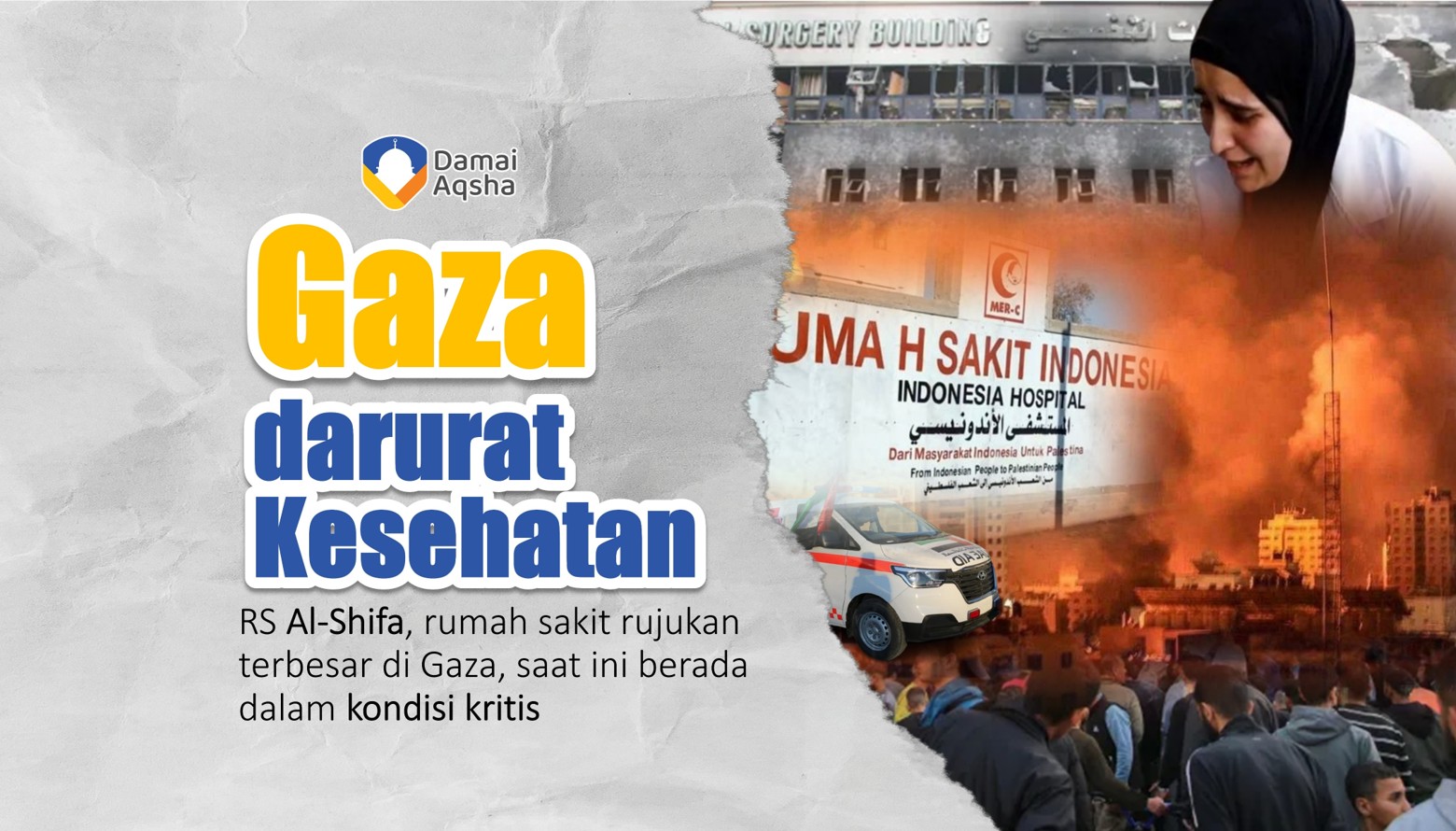 Krisis Fasilitas Kesehatan RS Al-Shifa Gaza Palestina: Ribuan Pasien Terlantar